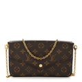 Louis Vuitton Monogram Pochette Felicie Chain Wallet Fuchsia