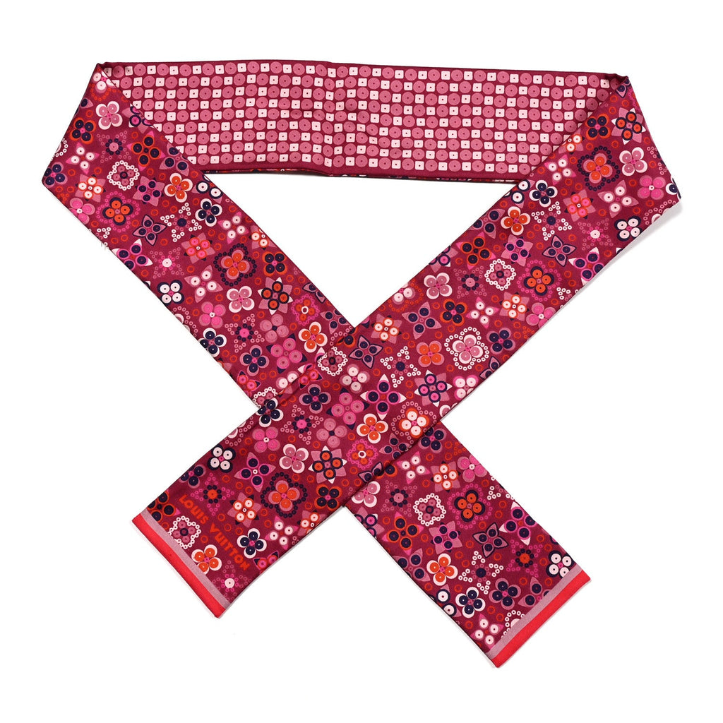 Louis Vuitton Silk Aiyana Bandeau Plum