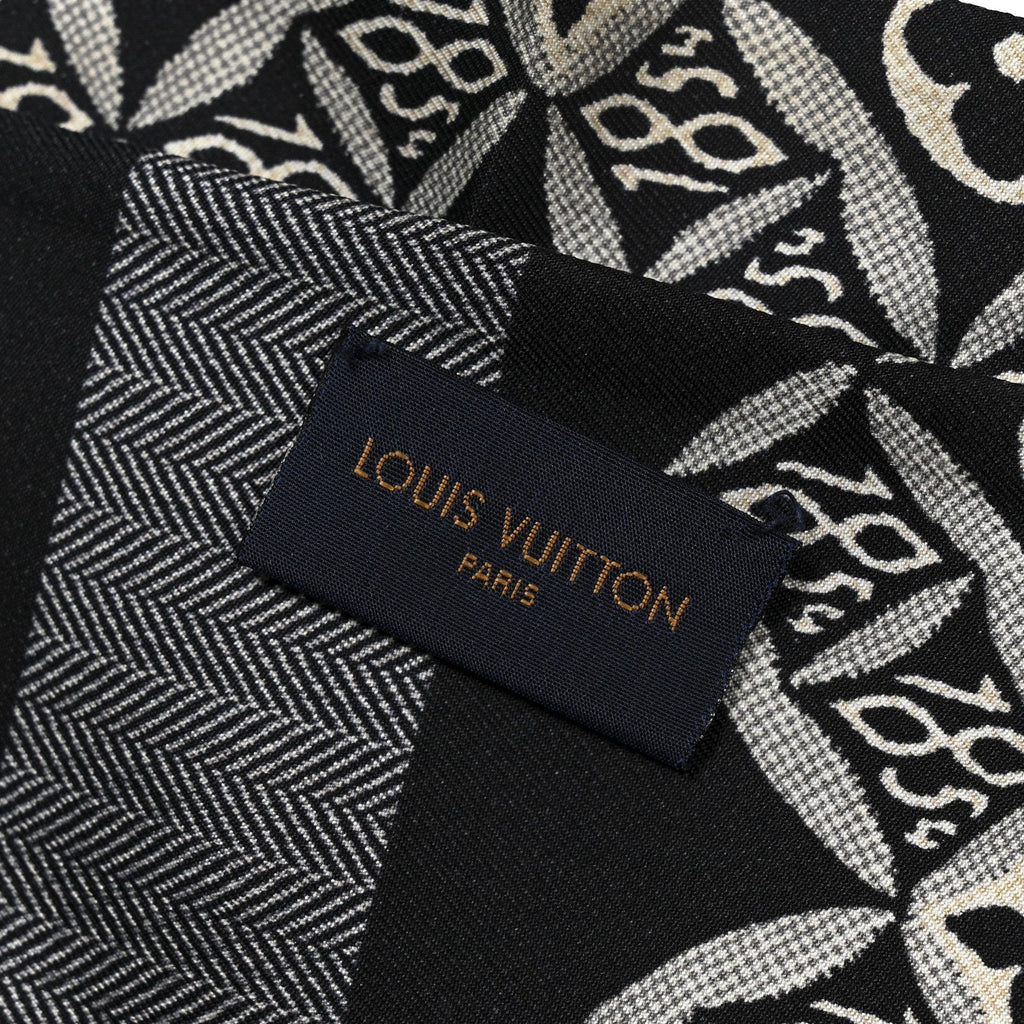 Louis Vuitton Silk Since 1854 Bandeau Gris