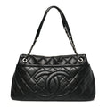Chanel Caviar Quilted CC Timeless Soft Tote Black