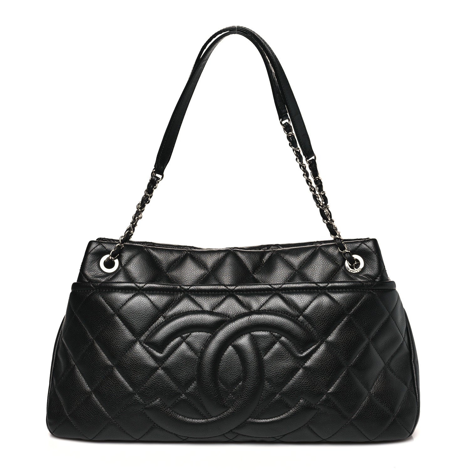 Chanel Caviar Quilted CC Timeless Soft Tote Black