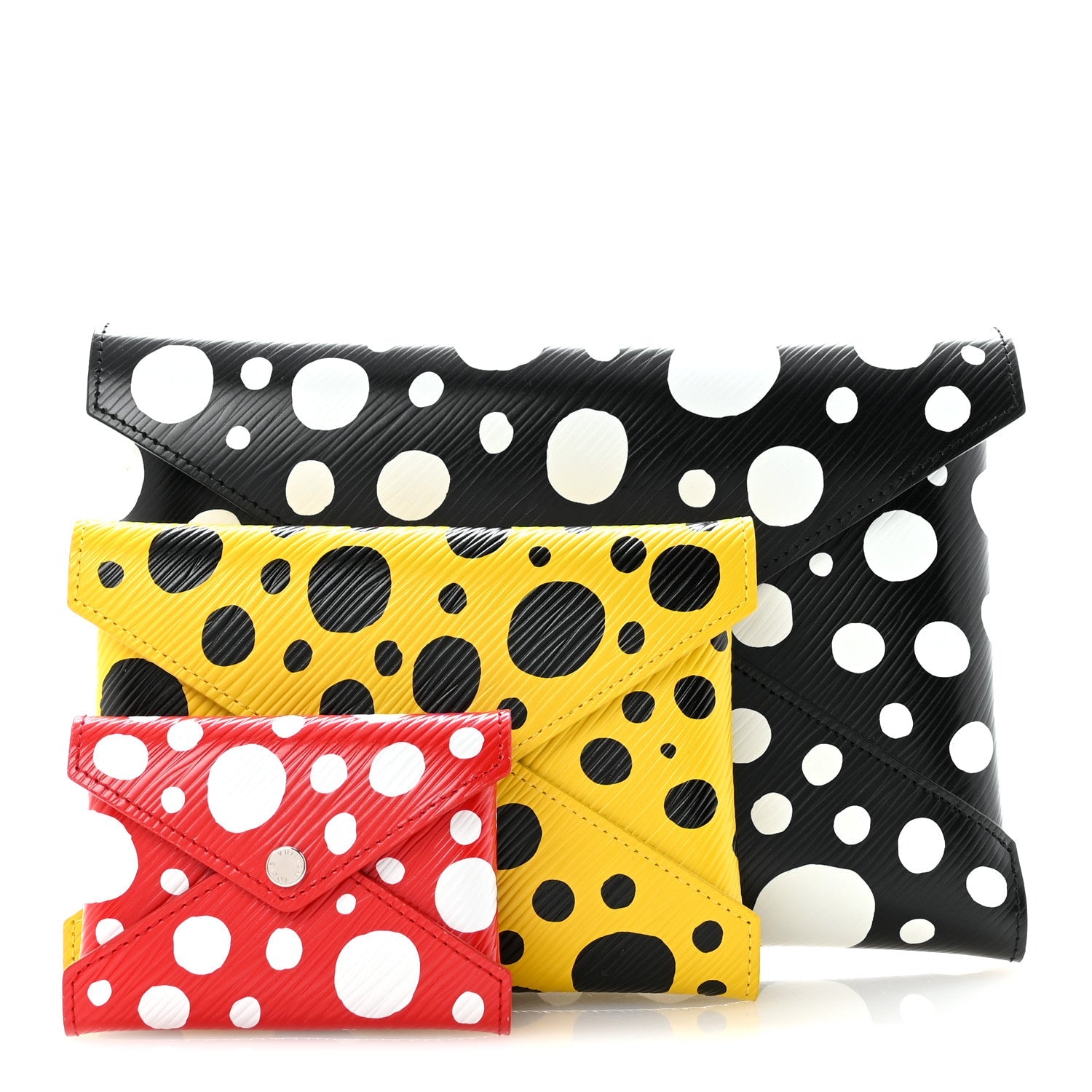 Louis Vuitton LV X YK Epi Kirigami Pochette Set Black Red Yellow