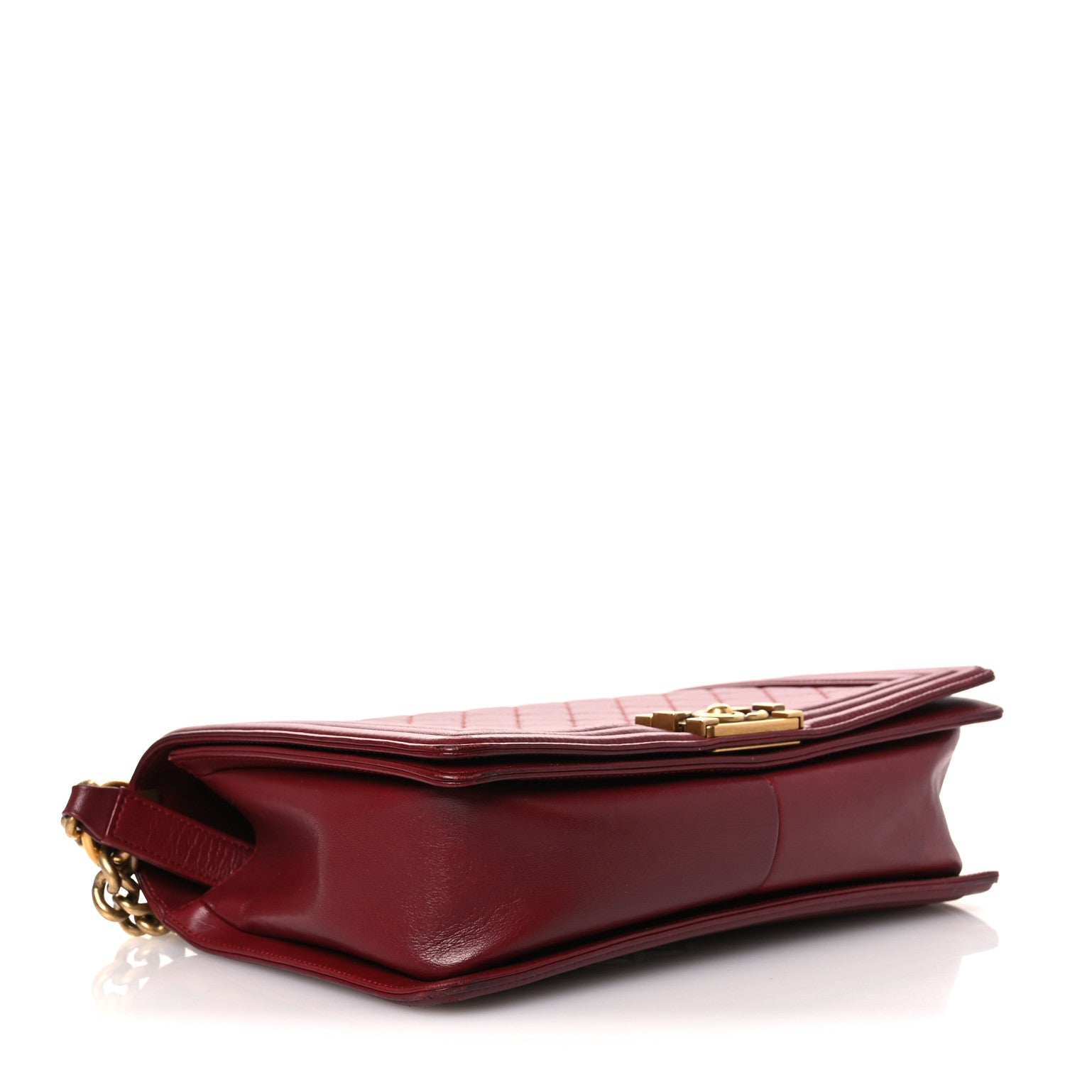 Chanel Lambskin Quilted New Medium Boy Flap Red