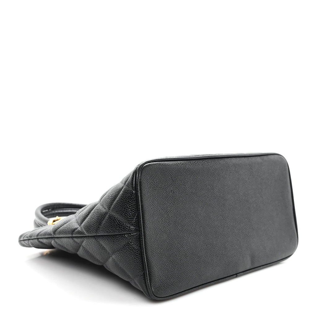Chanel Caviar Quilted Medallion Tote Black