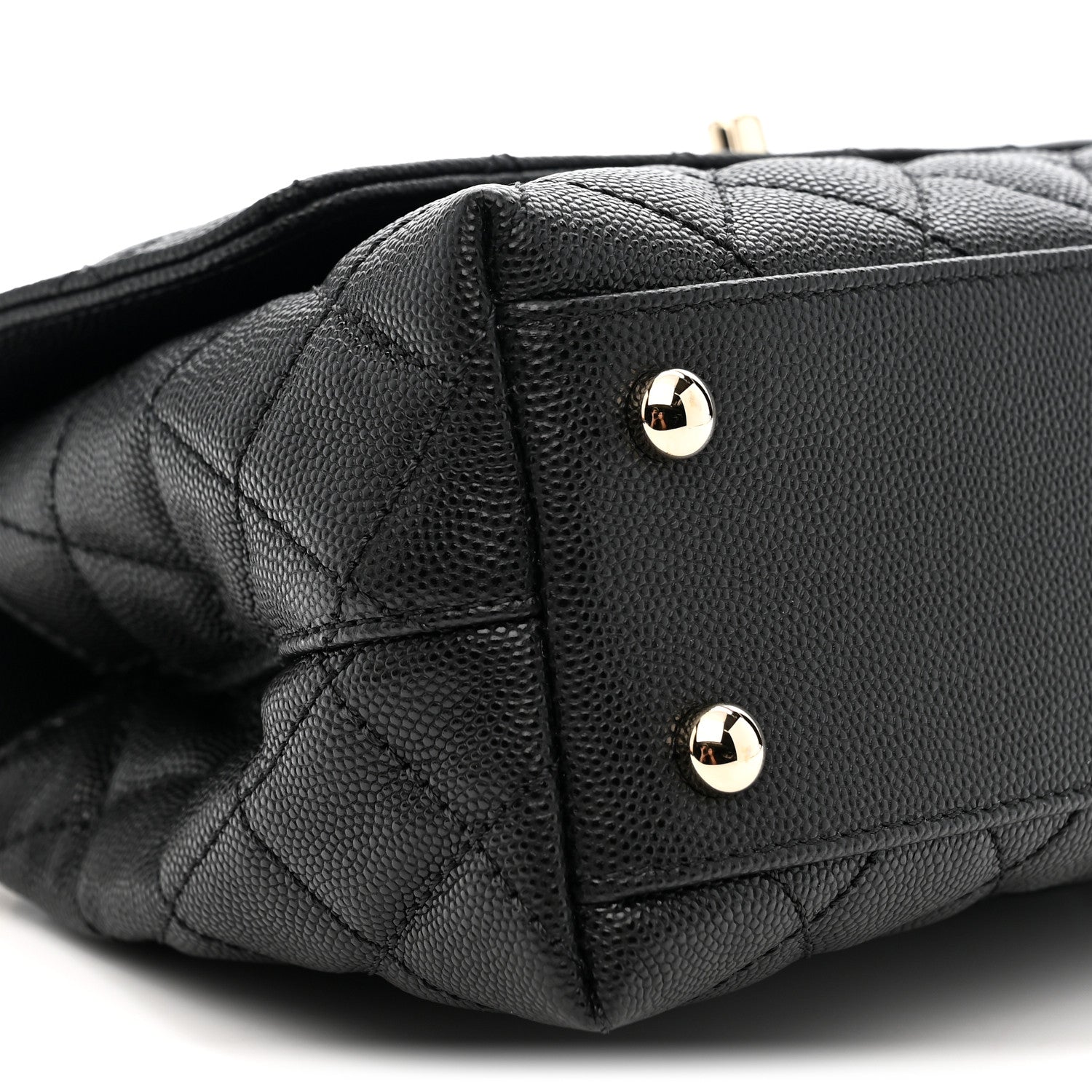 Chanel Caviar Quilted Mini Coco Handle Flap Black