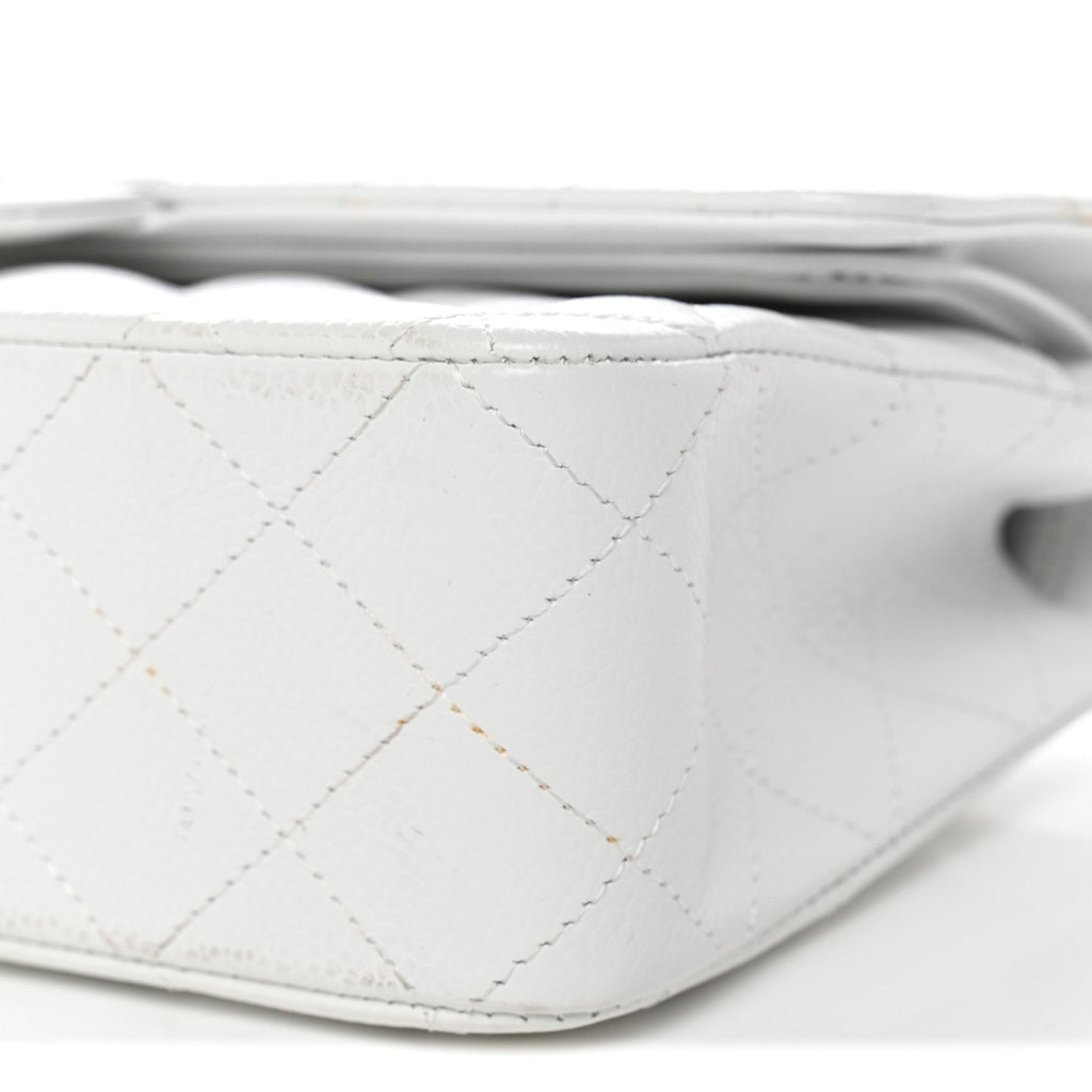 Chanel Caviar Quilted Medium Double Flap White