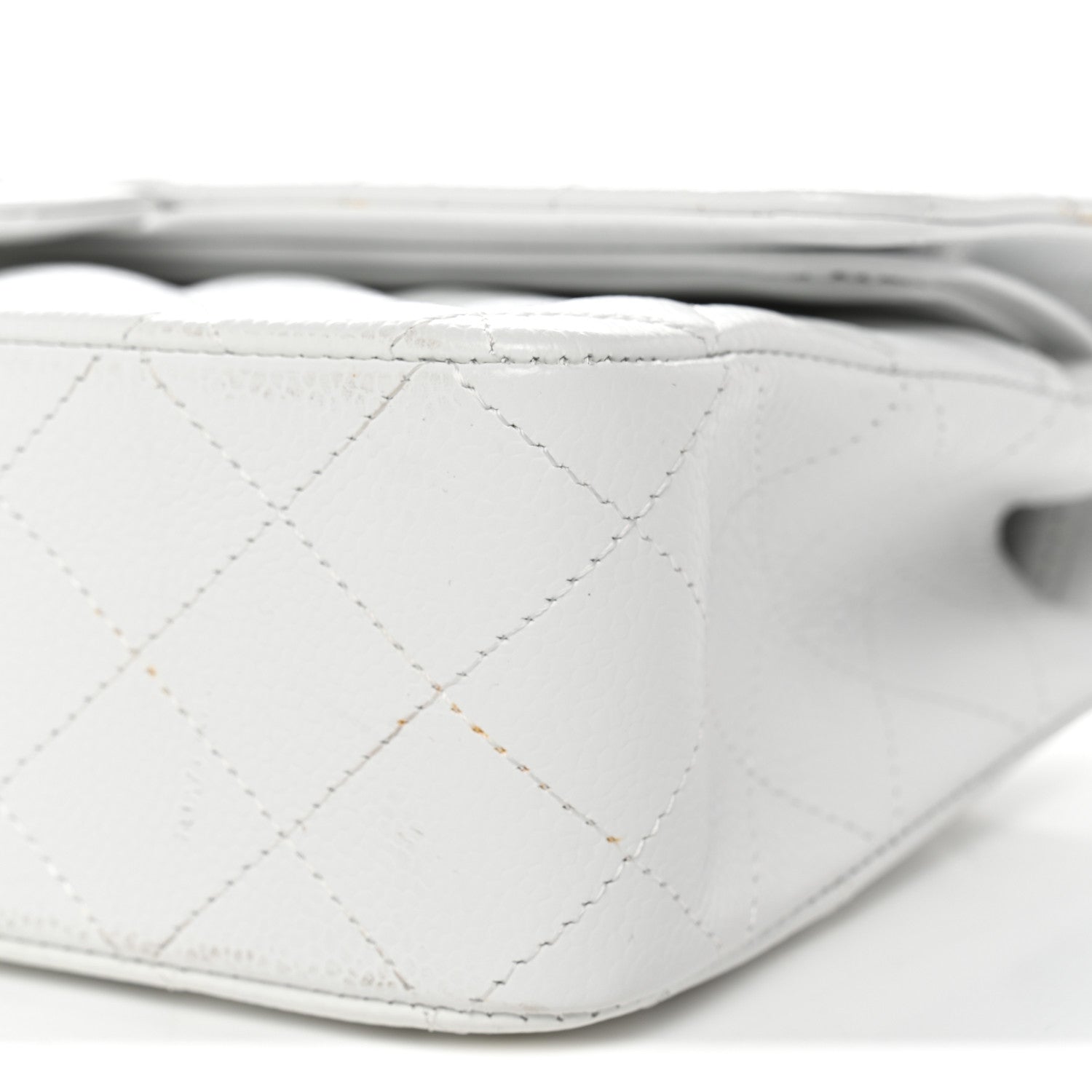 Chanel Caviar Quilted Medium Double Flap White