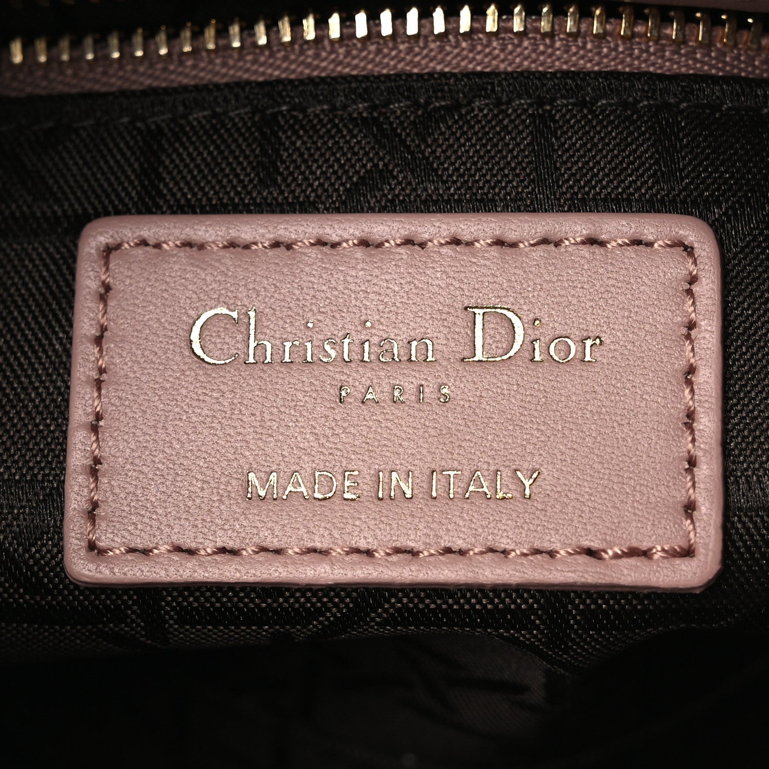 Christian Dior Lambskin Cannage Mini Lady Dior Blush