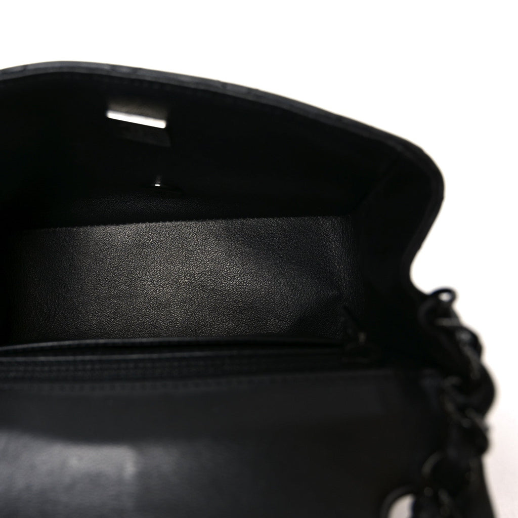 Chanel Lambskin Quilted Mini Square Flap So Black