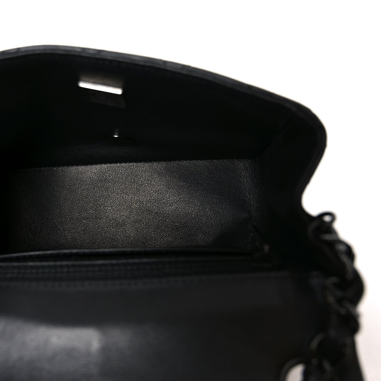 Chanel Lambskin Quilted Mini Square Flap So Black