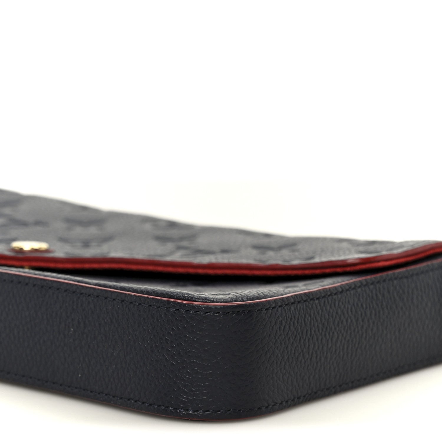 Louis Vuitton Empreinte Pochette Felicie Chain Wallet Marine Rouge