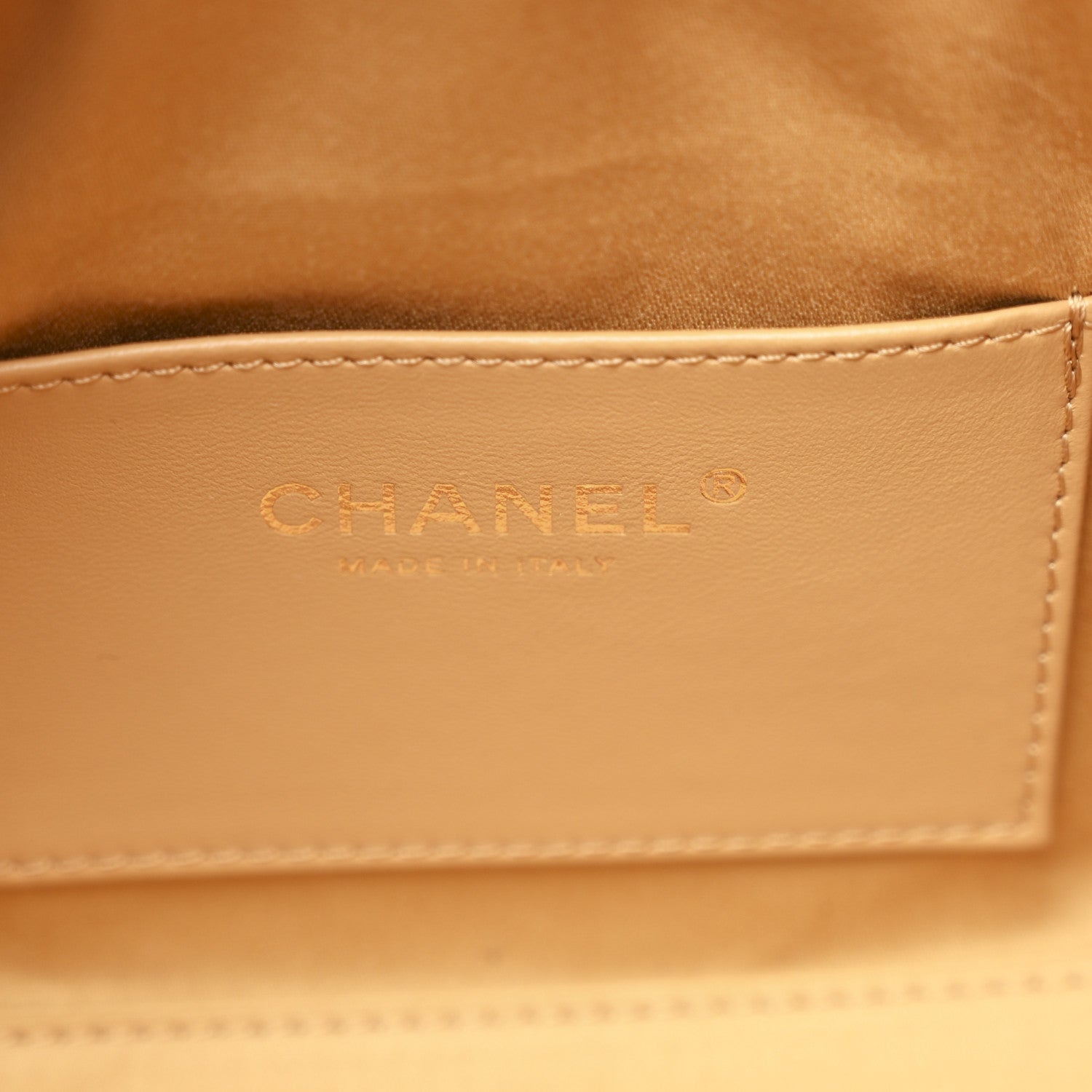 Chanel Suede Quilted Mini Chanel 25 Handbag Beige