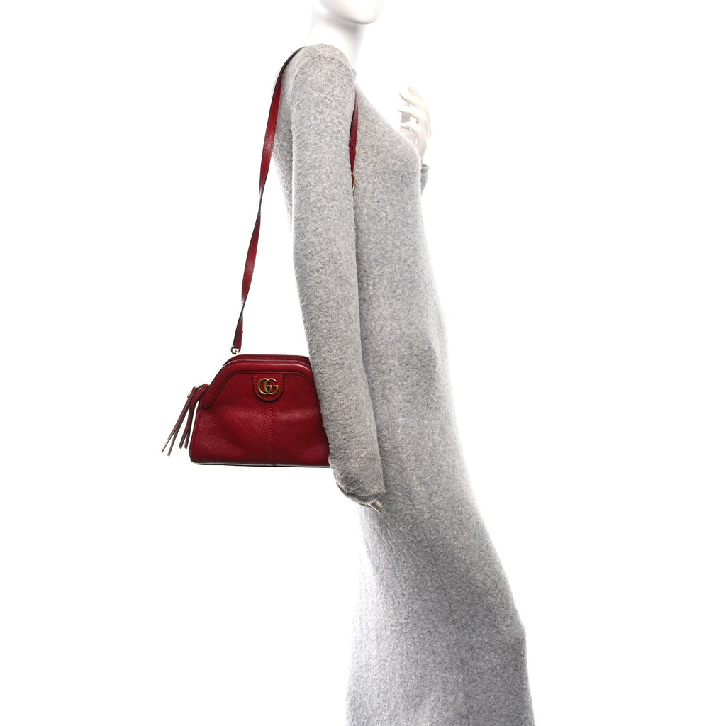 Gucci Piuma Lux Calfskin Small Re(Belle) Crossbody Bag Romantic Cerise