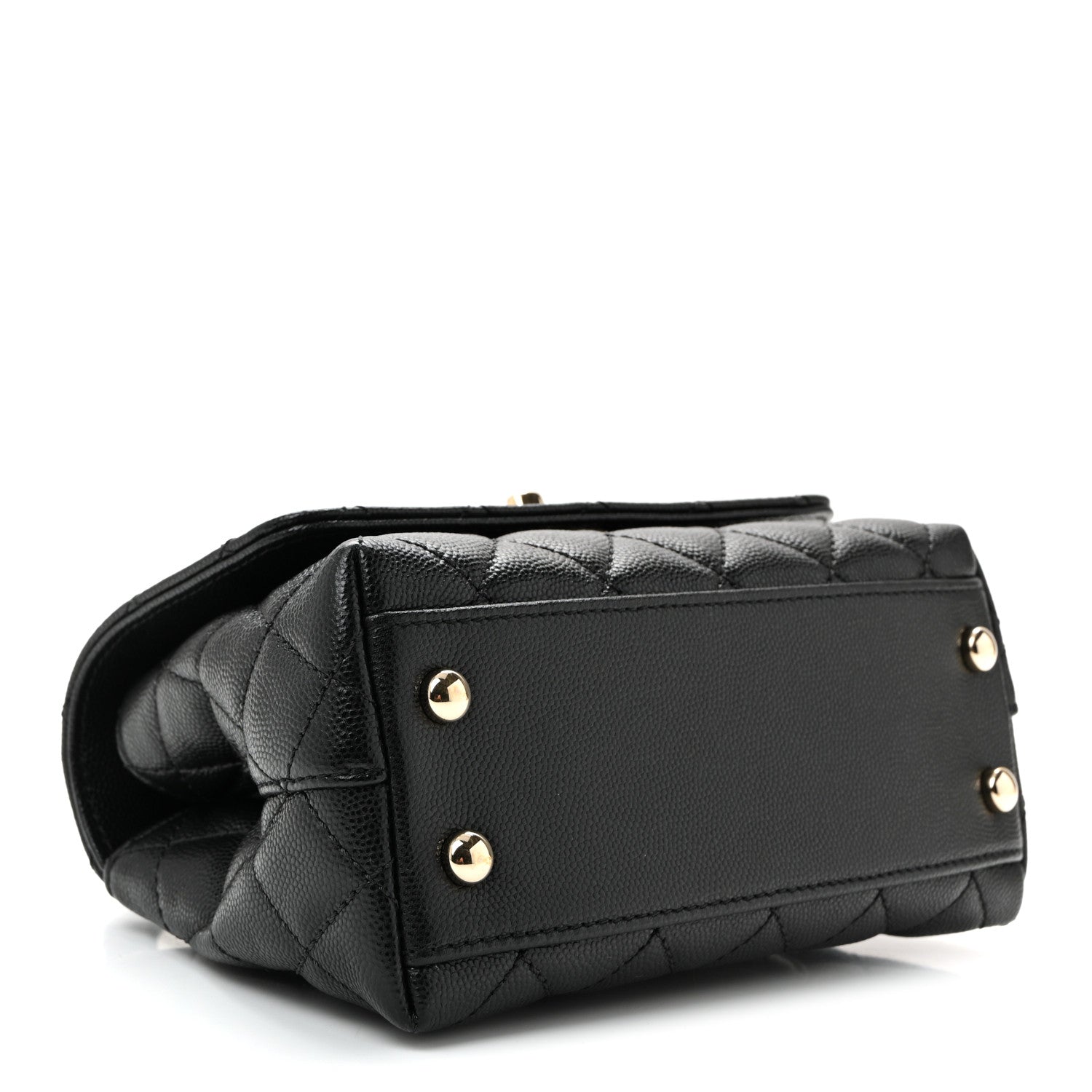 Chanel Caviar Quilted Extra Mini Coco Handle Flap Black