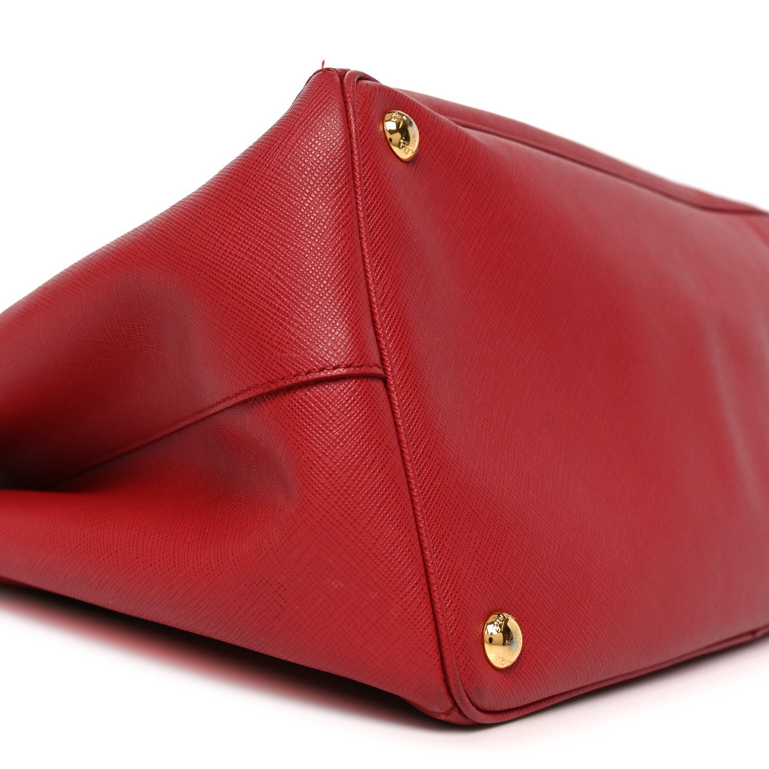 Prada Saffiano Lux Large Tote Fuoco