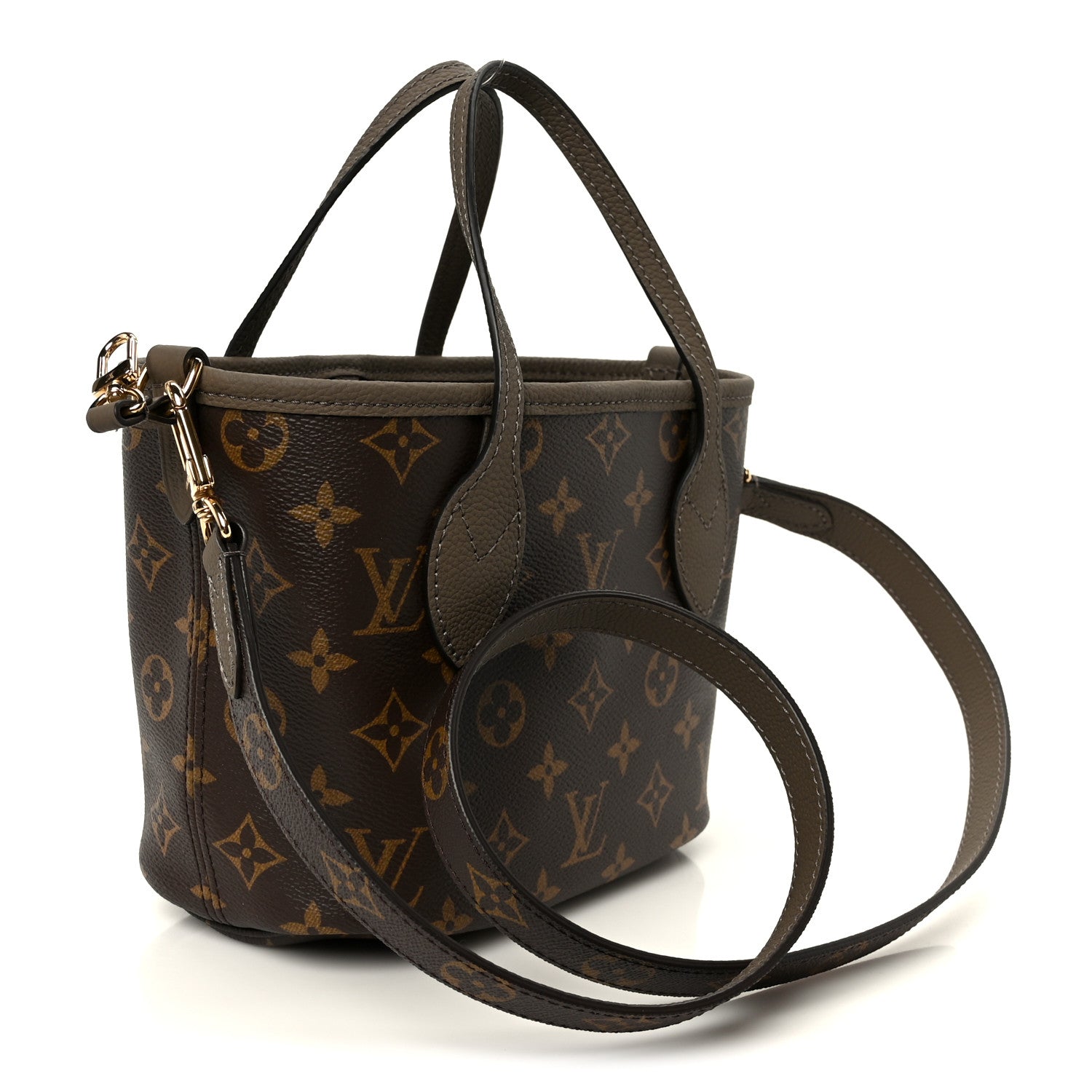 Louis Vuitton Monogram Neverfull Inside Out Bandouliere BB Dark Fango