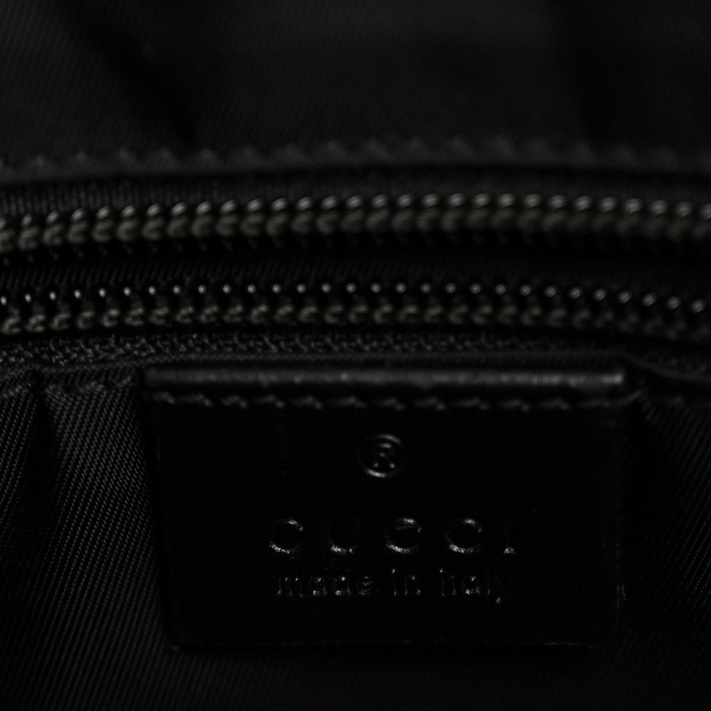 Gucci GG Supreme Monogram Web Messenger Bag Black
