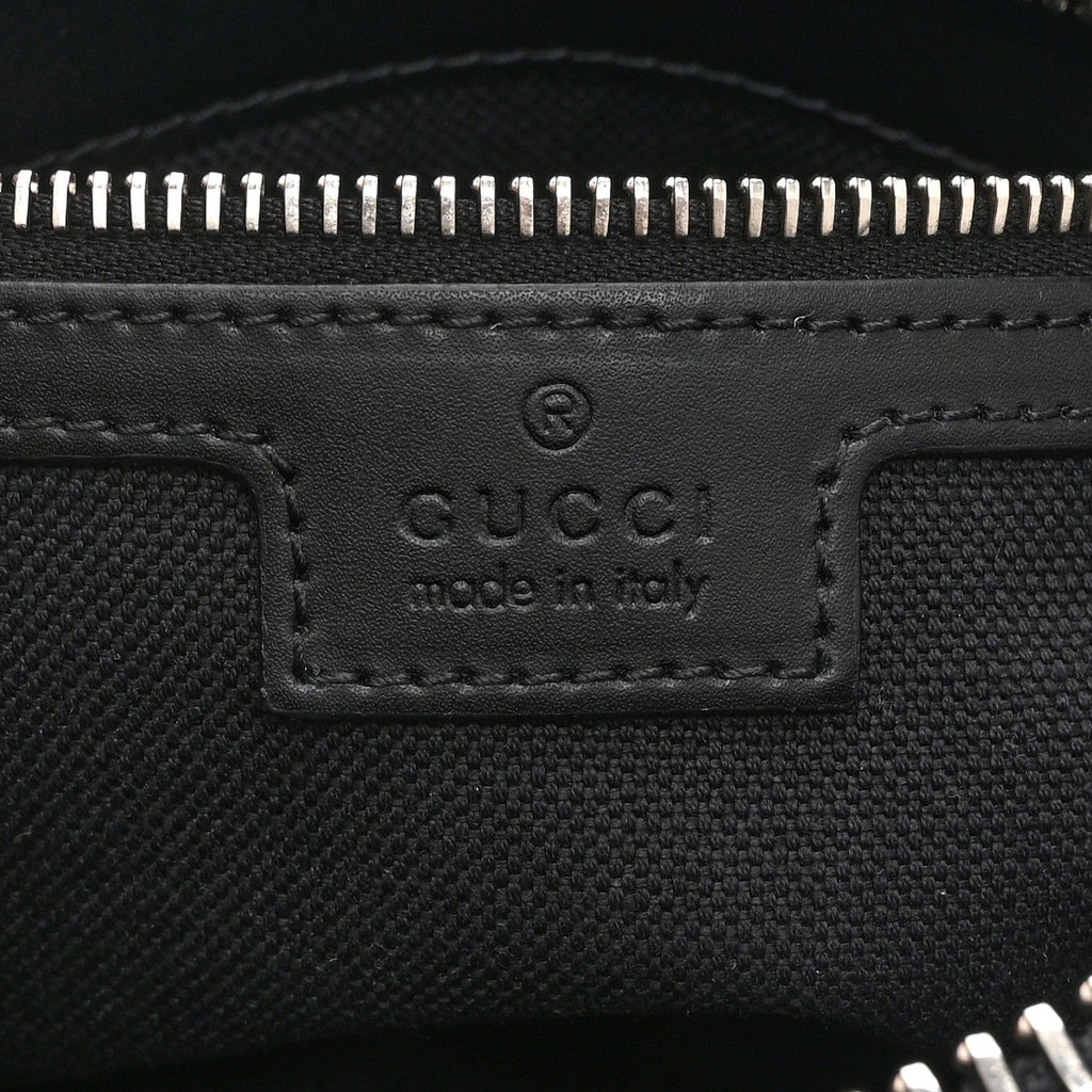 Gucci Soft GG Supreme Monogram Web Belt Bag Black Grey