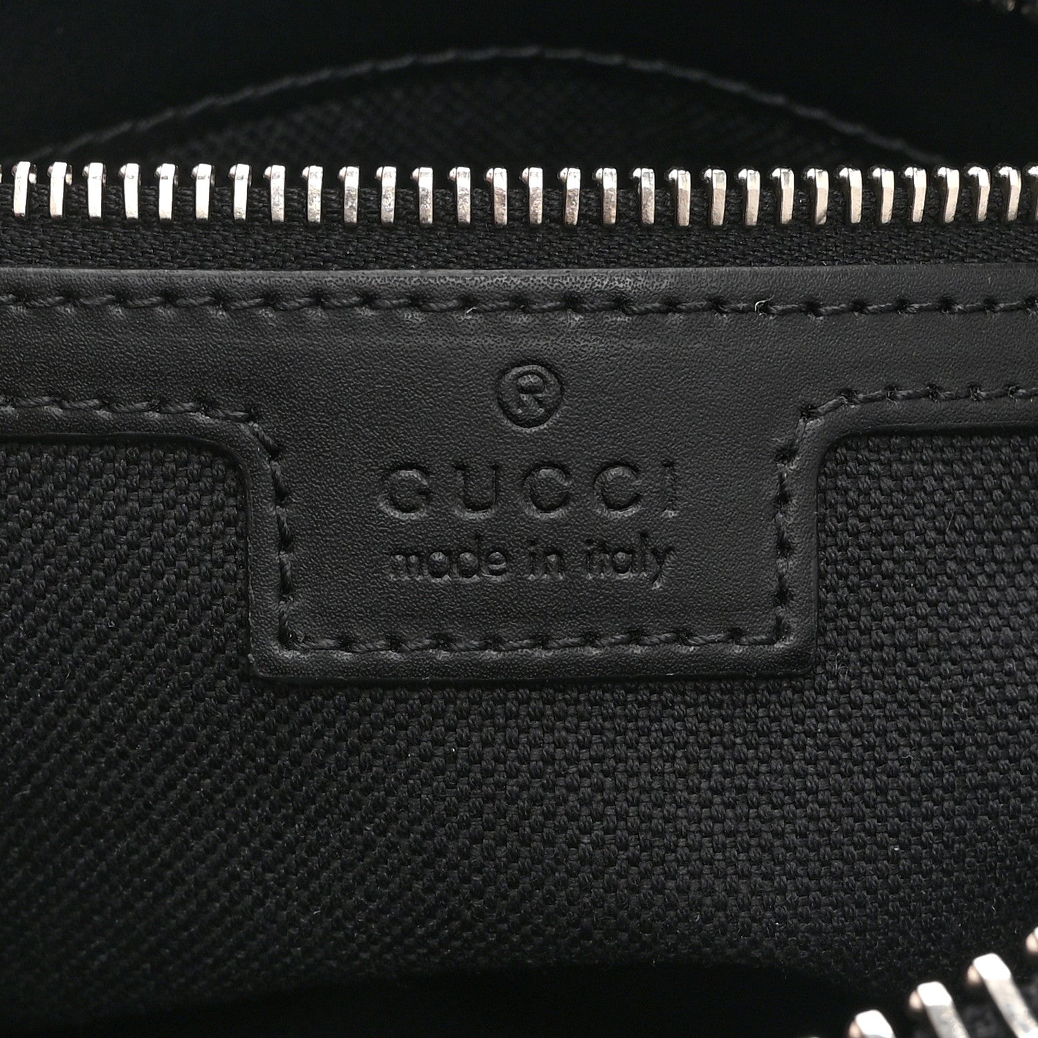 Gucci Soft GG Supreme Monogram Web Belt Bag Black Grey