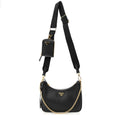 Prada Saffiano Lux Re-Edition 2005 Shoulder Bag Black