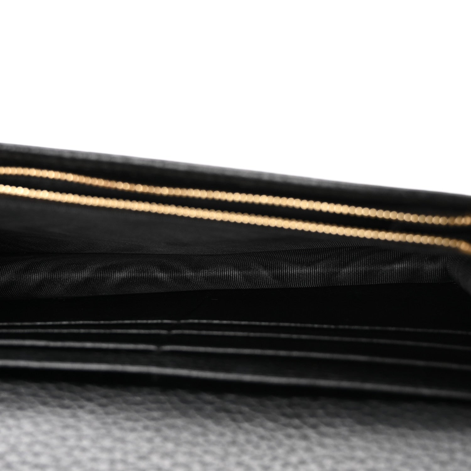 Gucci Calfskin Mini GG Marmont Chain Wallet Black