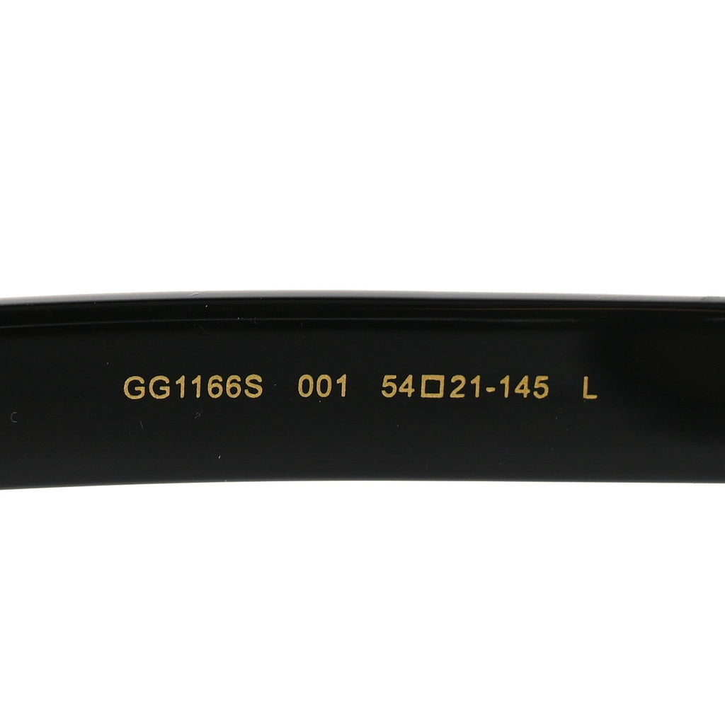 Gucci Acetate Rectangle Sunglasses GG1166S Black Beige