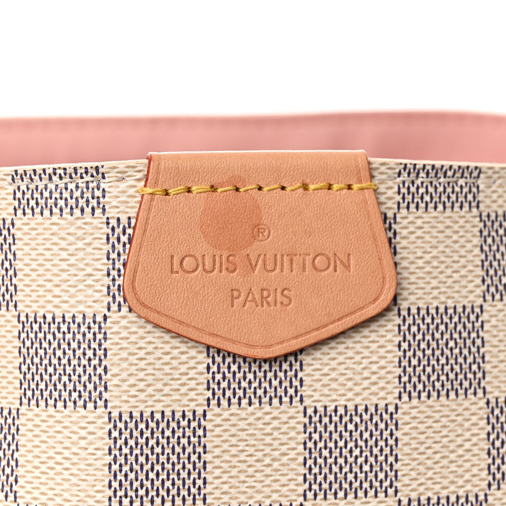 Louis Vuitton Damier Azur Graceful PM Rose Ballerine