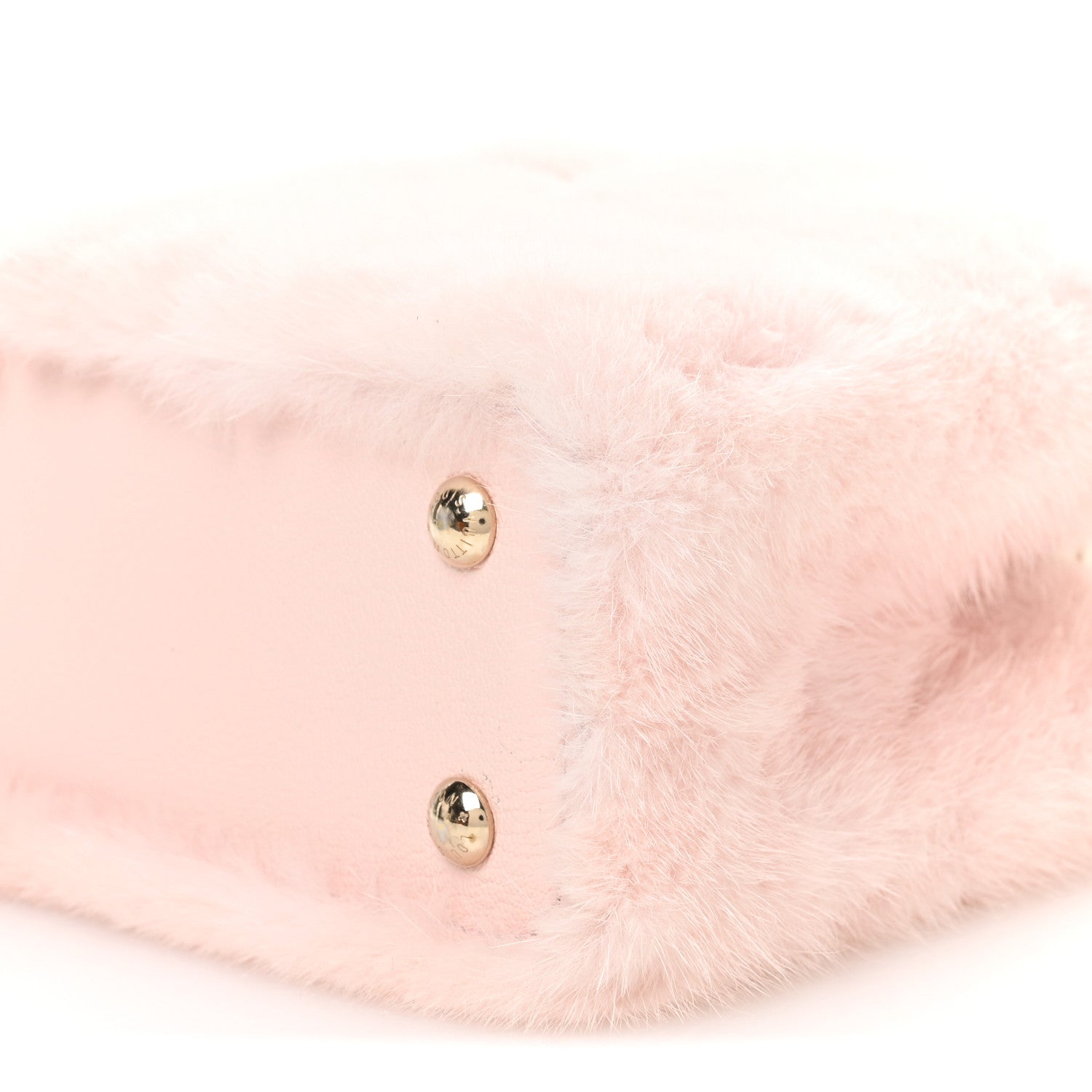 Louis Vuitton Mink Calfskin Goatskin Capucines Mini Rosewater Pink