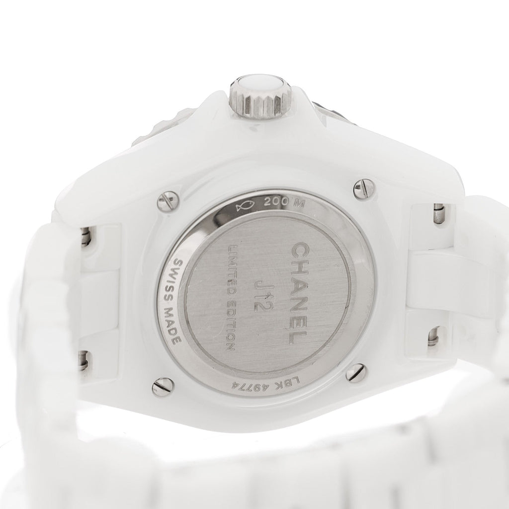 Chanel Stainless Steel Ceramic 33mm J12 Wanted de Chanel Limited Edition Automatic Watch White