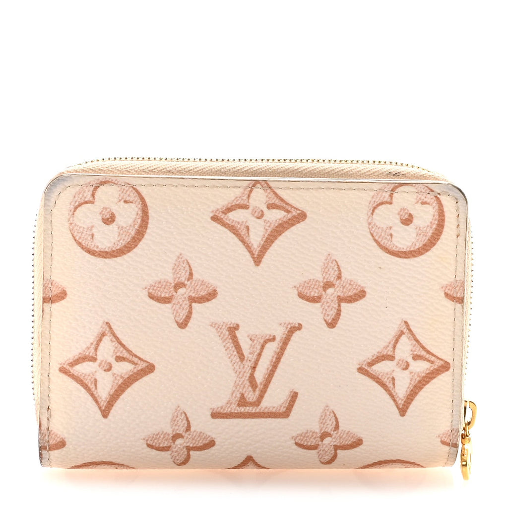 Louis Vuitton Monogram Fall for You Zippy Compact Wallet Beige Clair