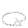 Gucci Sterling Silver Boule Bead Toggle Bracelet