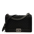 Chanel Caviar Quilted New Medium Boy Flap Black