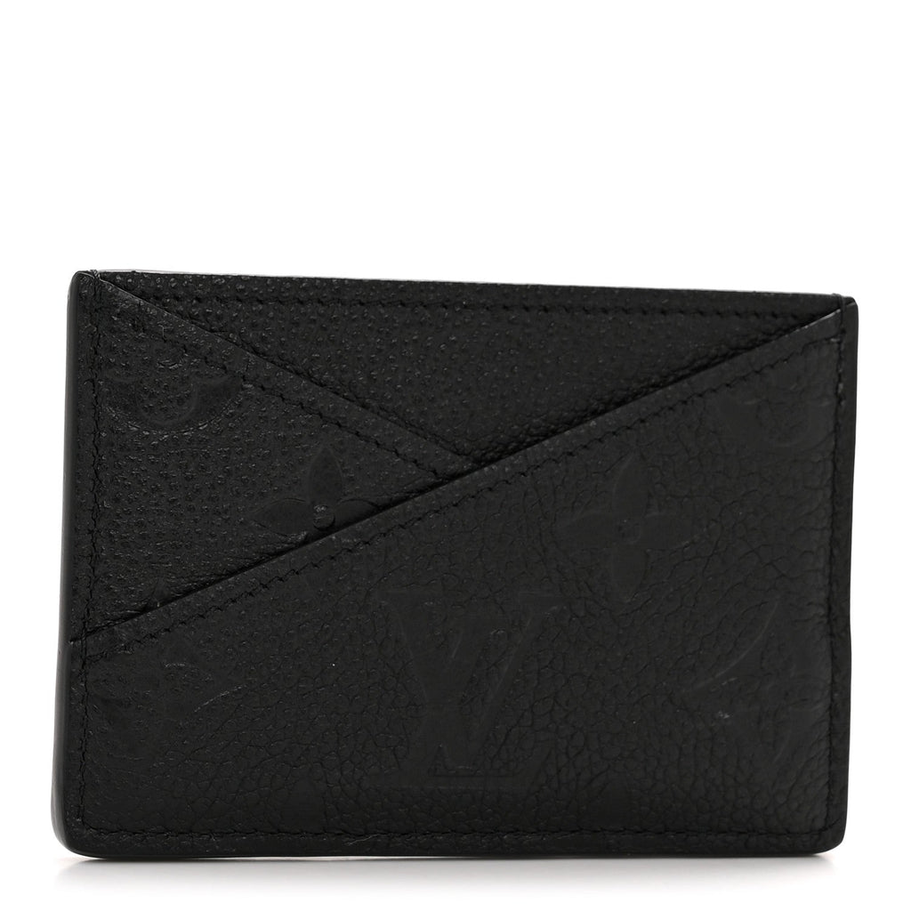 Louis Vuitton Empreinte Criss Cross Card Holder Black