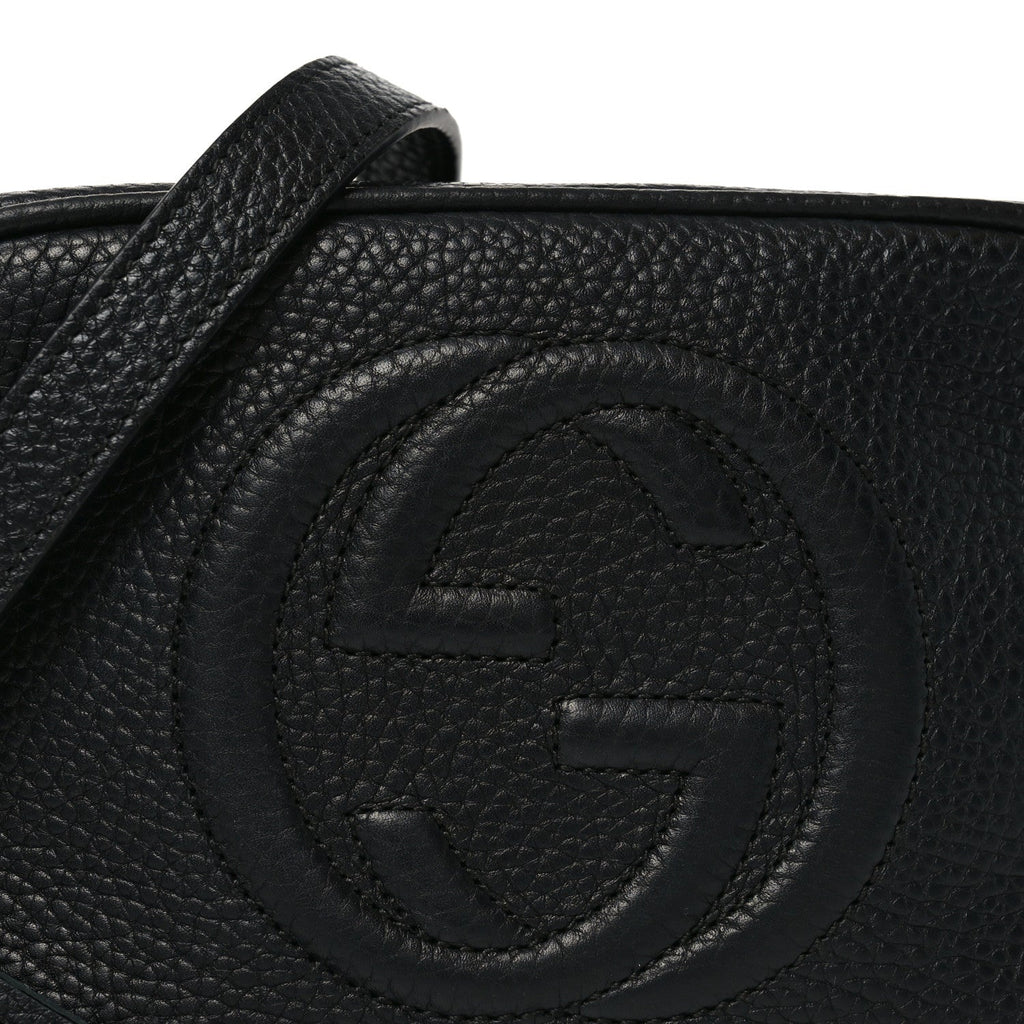 Gucci Pebbled Calfskin Small Soho Disco Bag Black