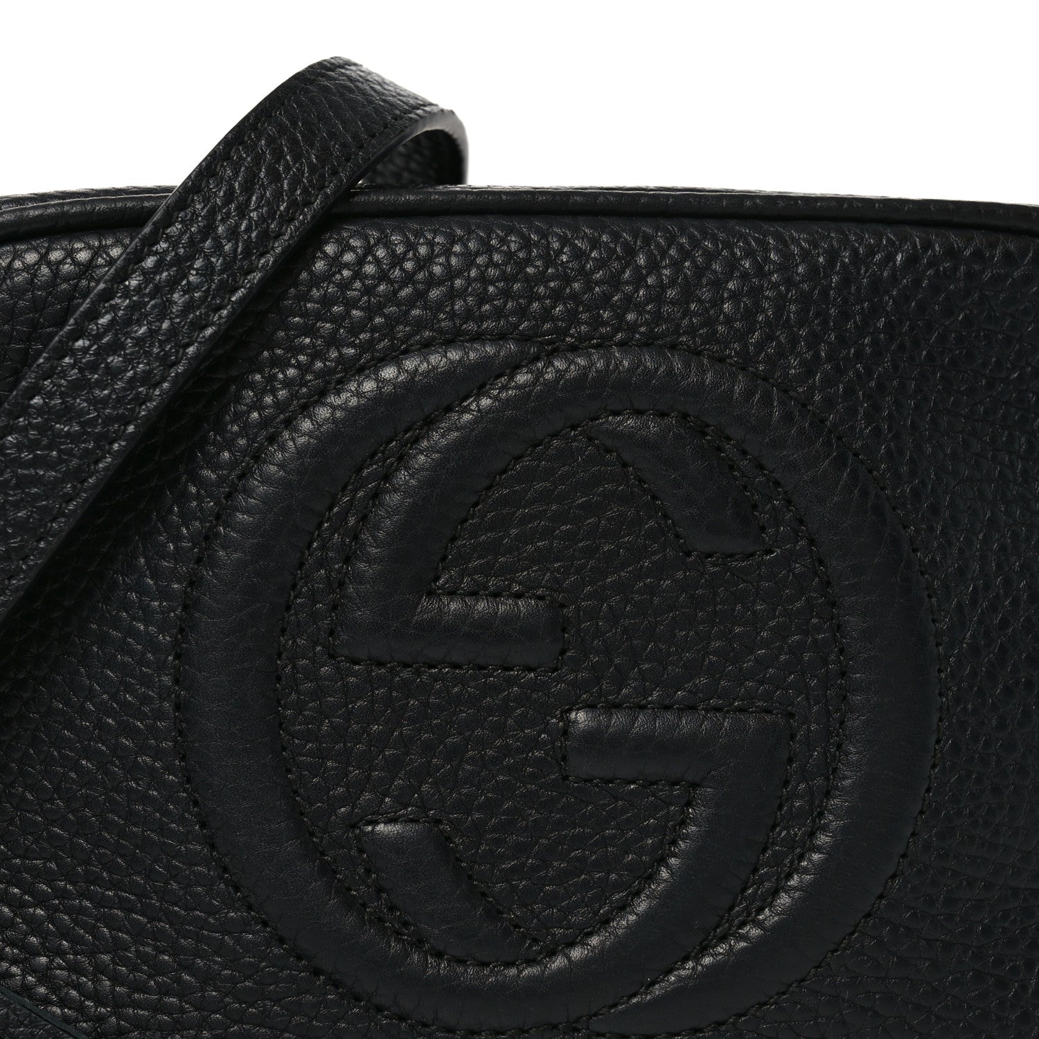 Gucci Pebbled Calfskin Small Soho Disco Bag Black