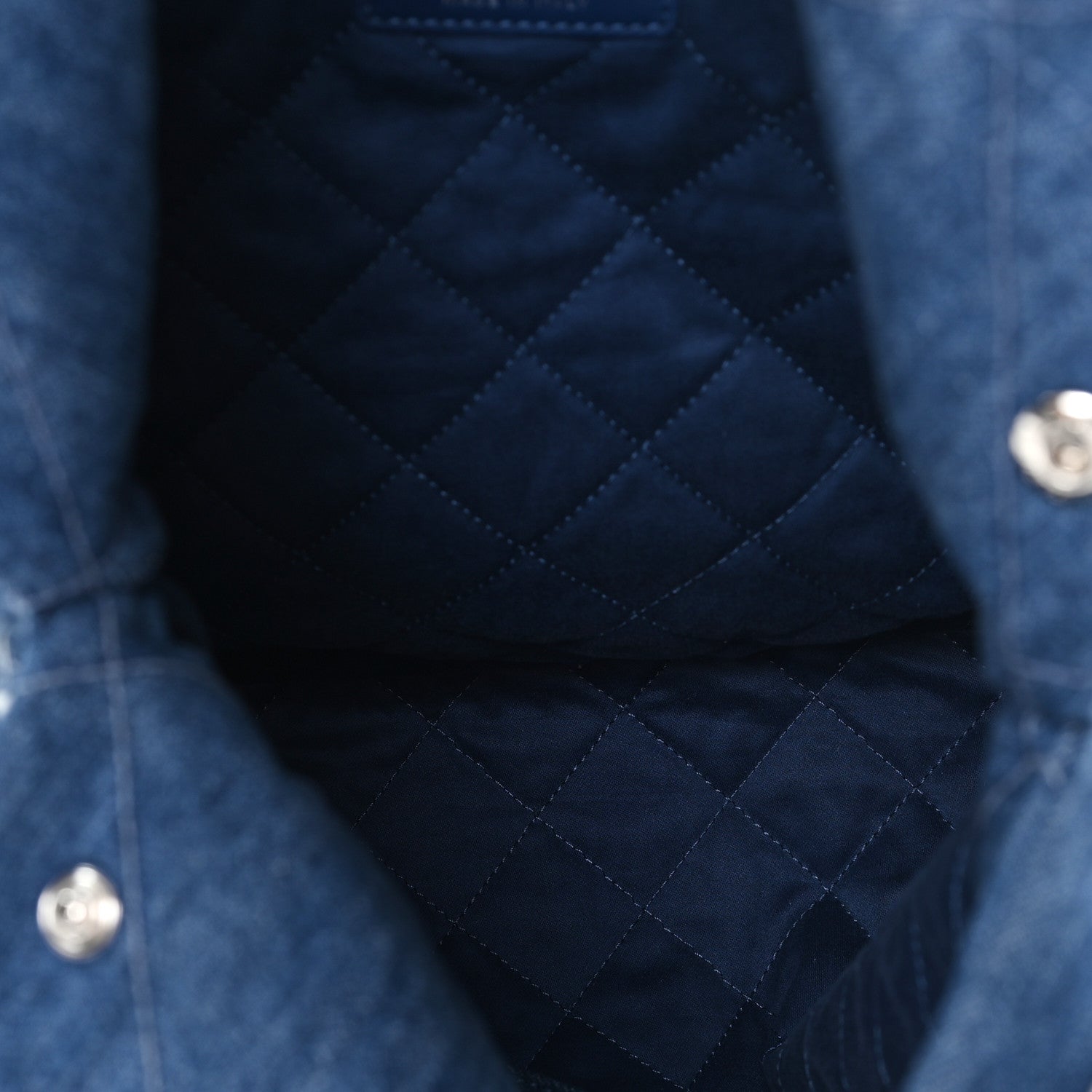 Chanel Denim Patchwork Logo Chanel 22 Blue