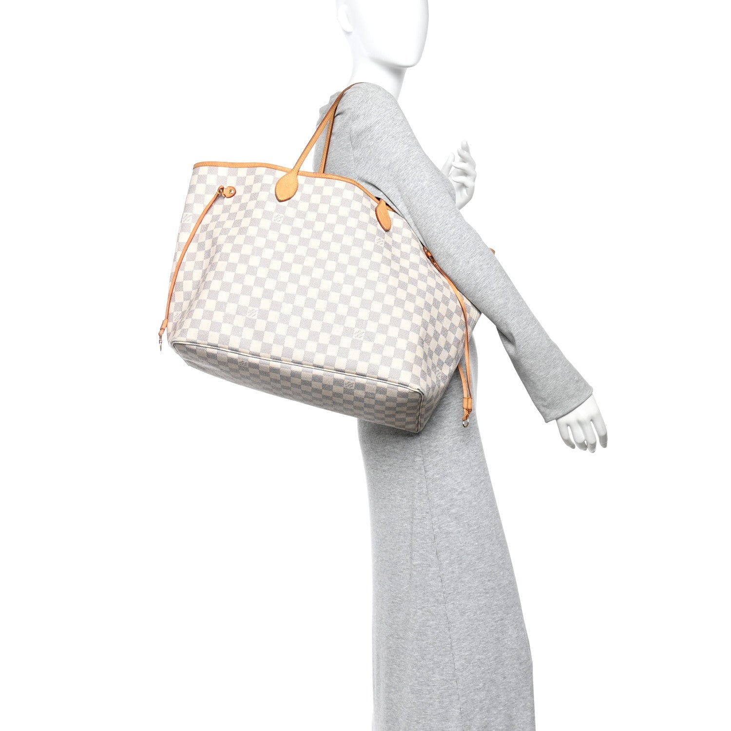 Louis Vuitton Damier Azur Neo Neverfull GM Rose Ballerine