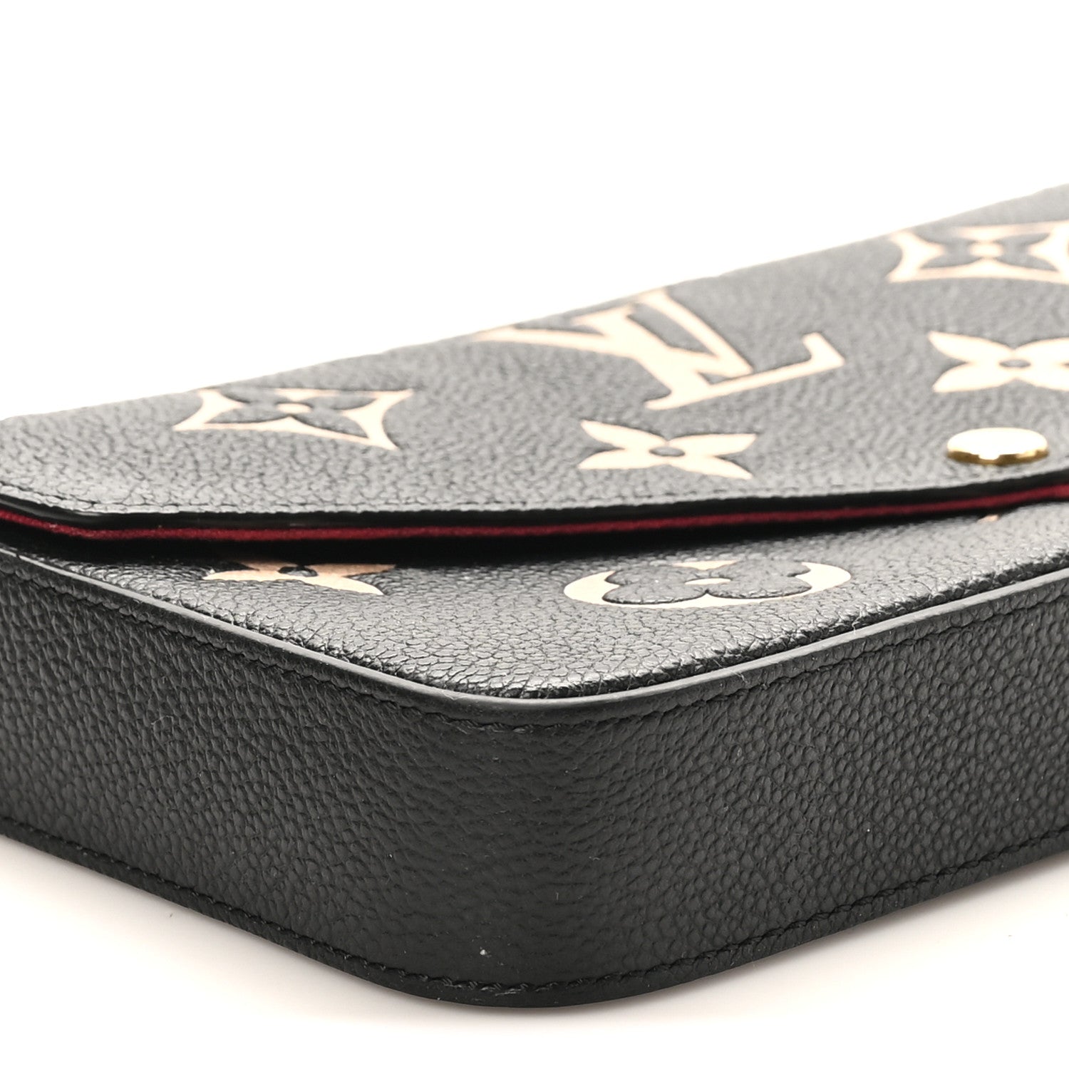 Louis Vuitton Empreinte Monogram Giant Felicie Pochette Black Beige