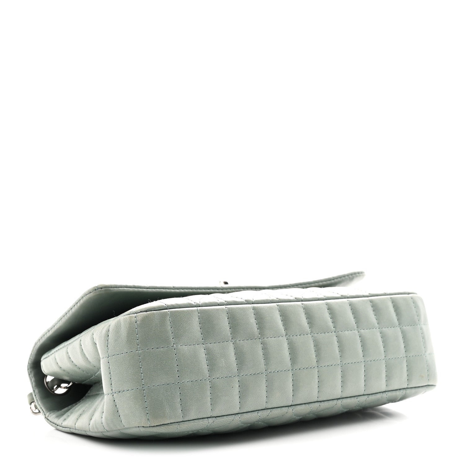 Chanel Lambskin Quilted Lady Graphic Flap Green