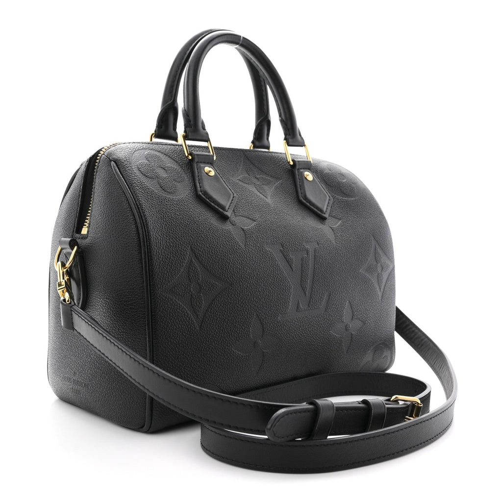 Louis Vuitton Empreinte Monogram Giant Speedy Bandouliere 25 Black