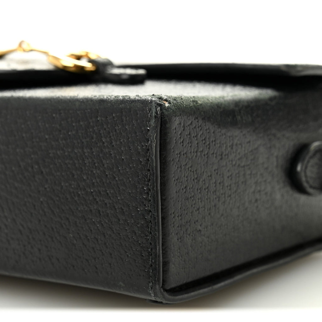 Gucci Calfskin Horsebit 1955 Shoulder Bag Black