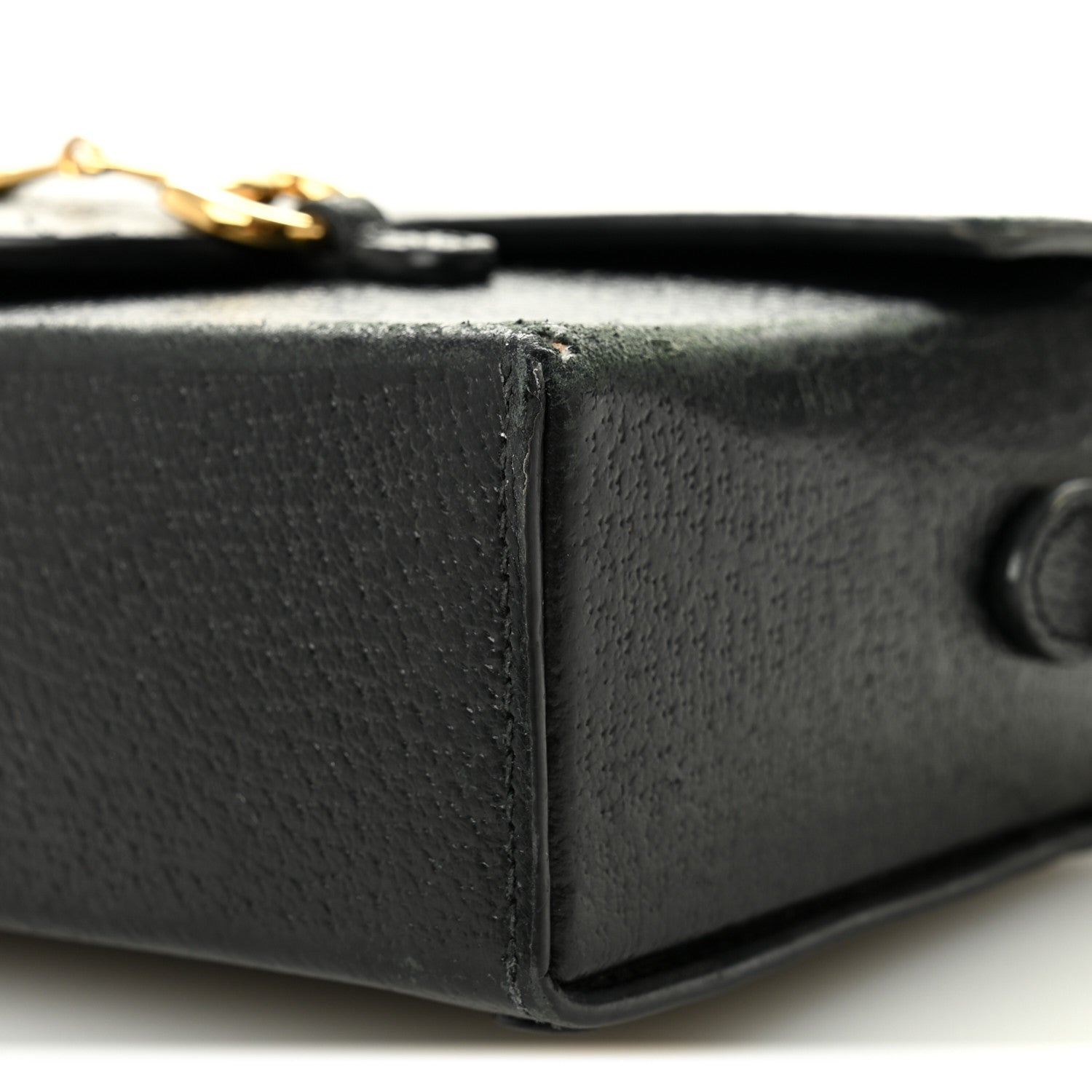 Gucci Calfskin Horsebit 1955 Shoulder Bag Black