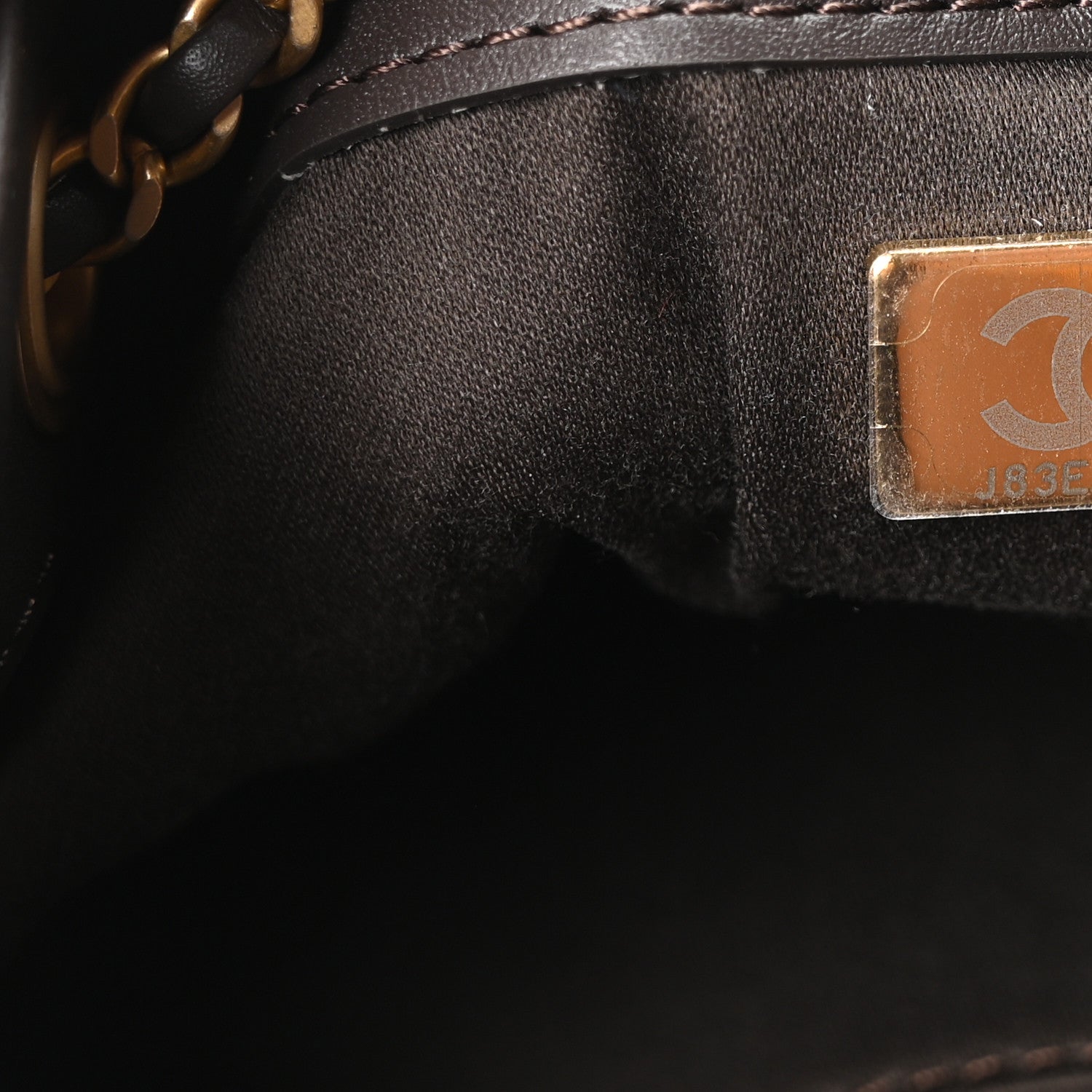 Chanel Suede Quilted Mini Chanel 25 Handbag Dark Brown