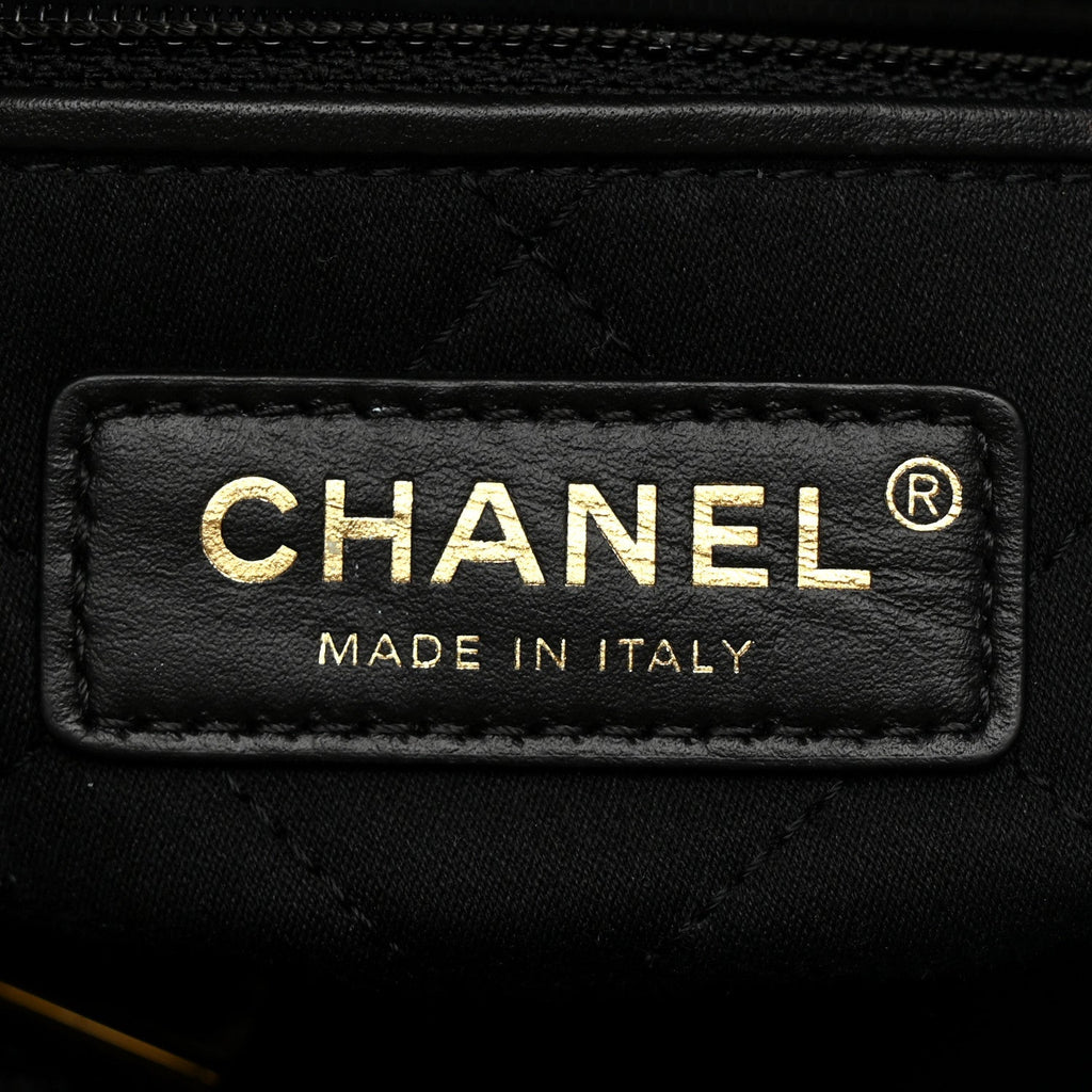 Chanel Shiny Calfskin Quilted Small Chanel 22 Black