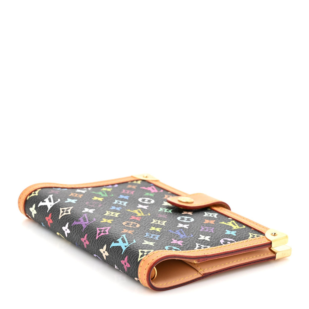 Louis Vuitton Monogram Multicolor Small Ring Agenda Cover Black