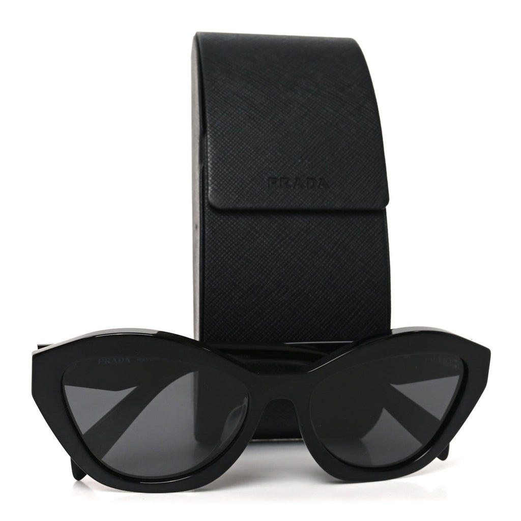 Prada Acetate Logo Sunglasses SPR A02-F Black