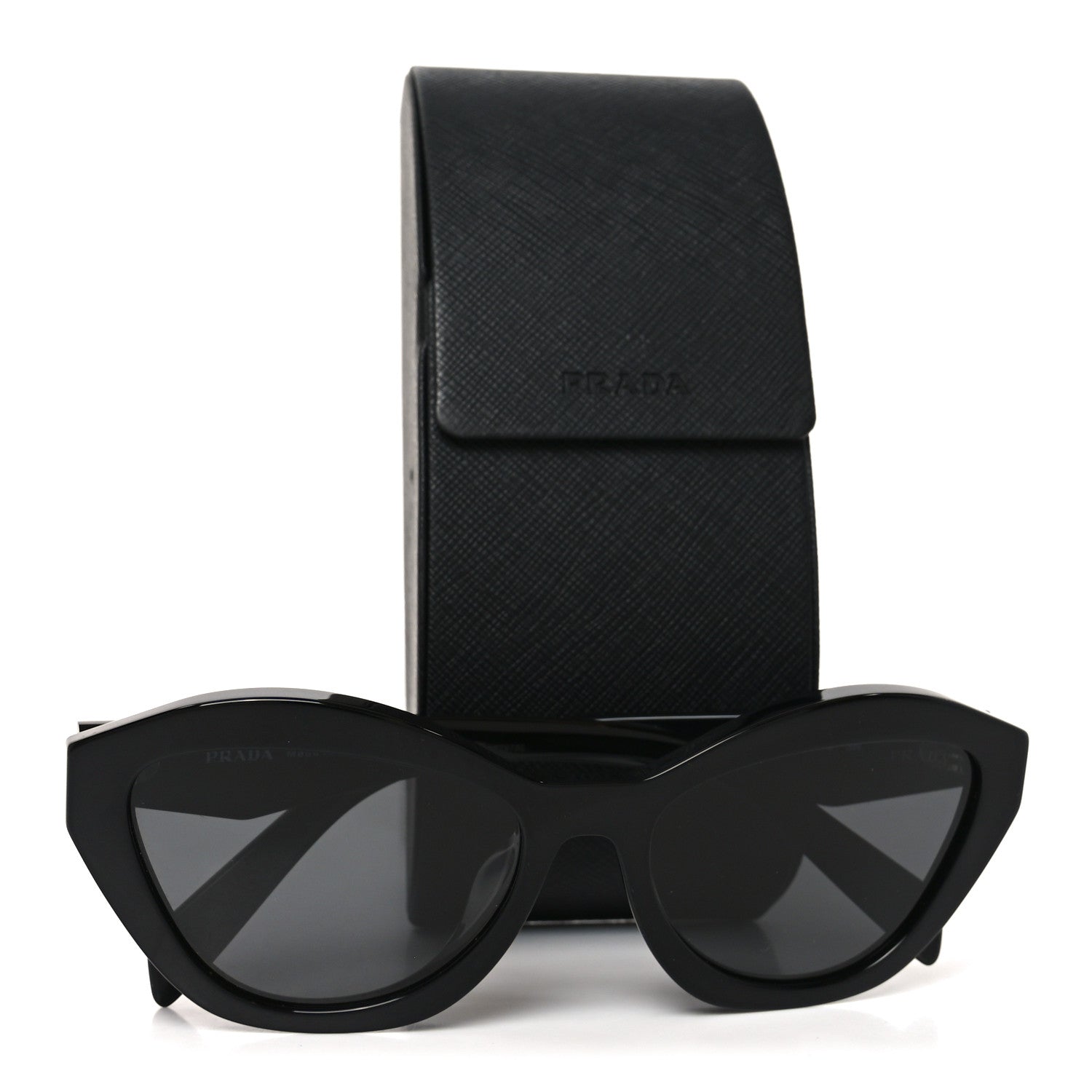 Prada Acetate Logo Sunglasses SPR A02-F Black