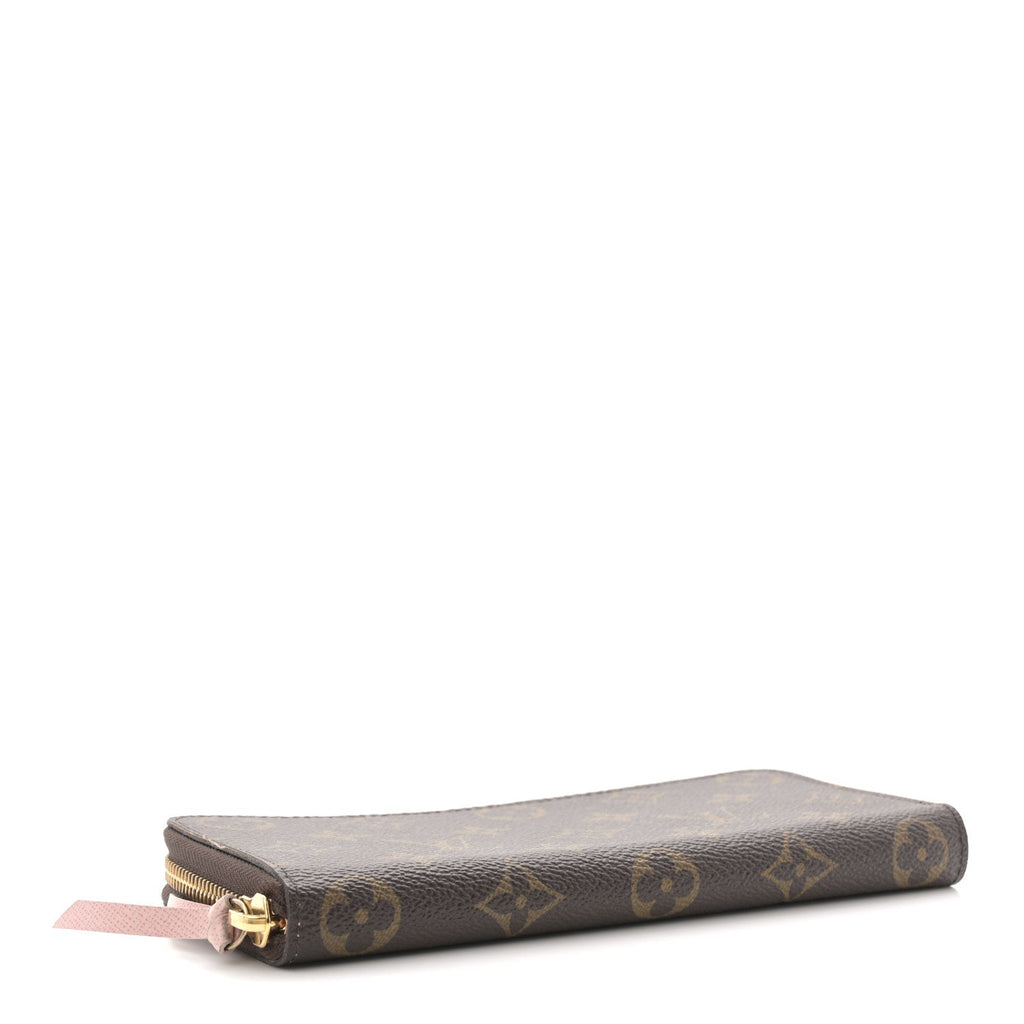 Louis Vuitton Monogram Clemence Wallet Rose Ballerine