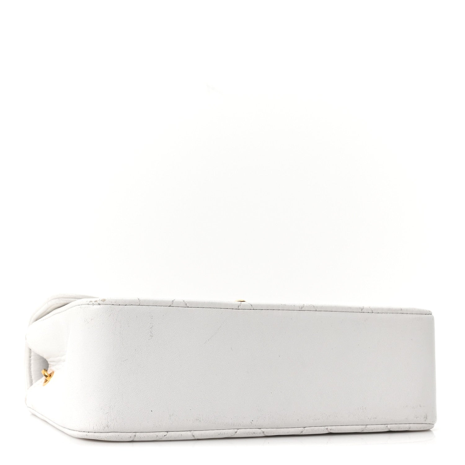 Chanel Lambskin Quilted Mini Flap Bag White