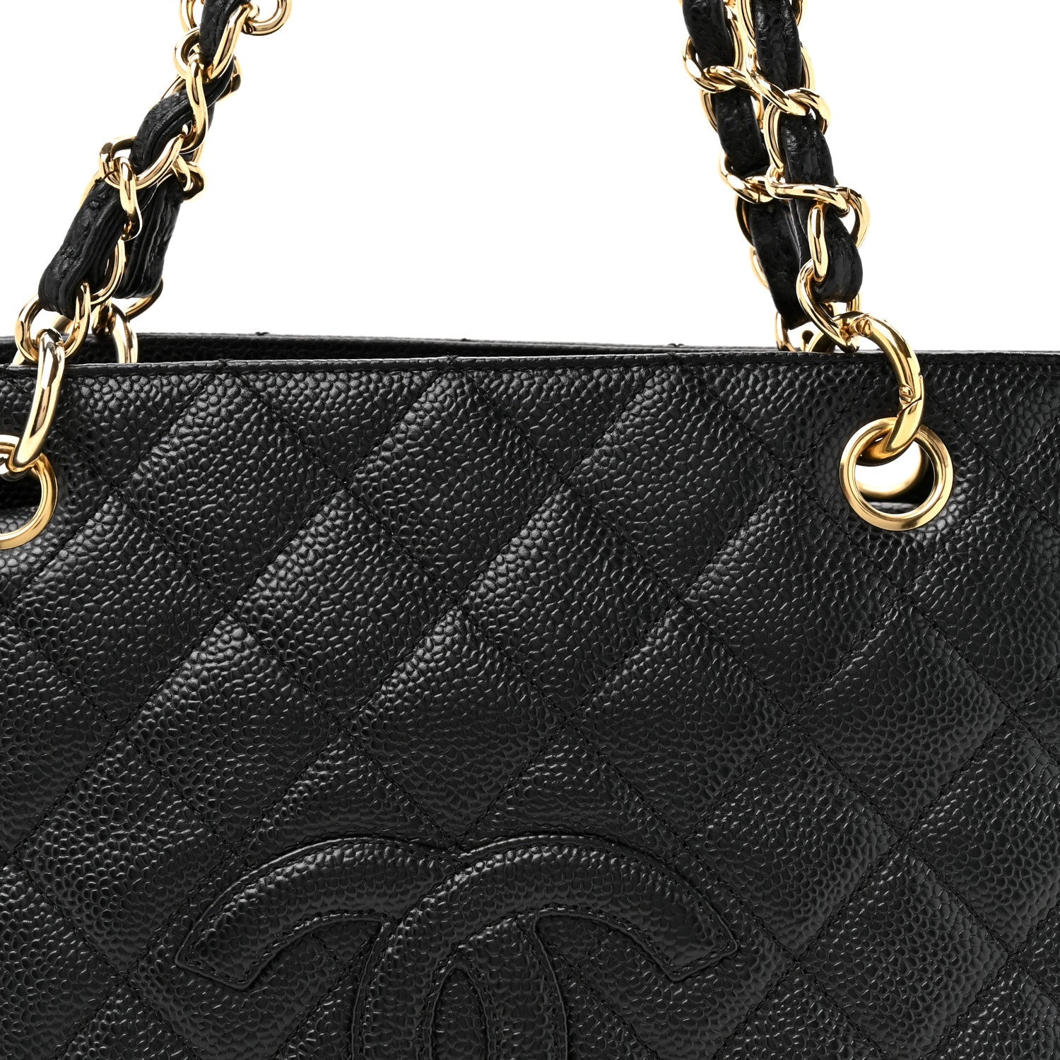 Chanel Caviar Quilted Petit Timeless Tote PTT Black